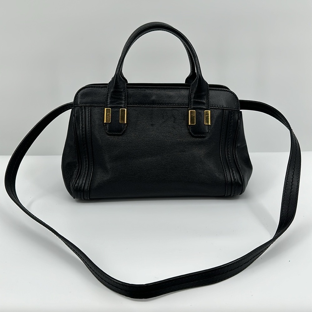 Authenticated Chloe Leopard Alice 2 Way Handbag- Black - Picture 4 of 17
